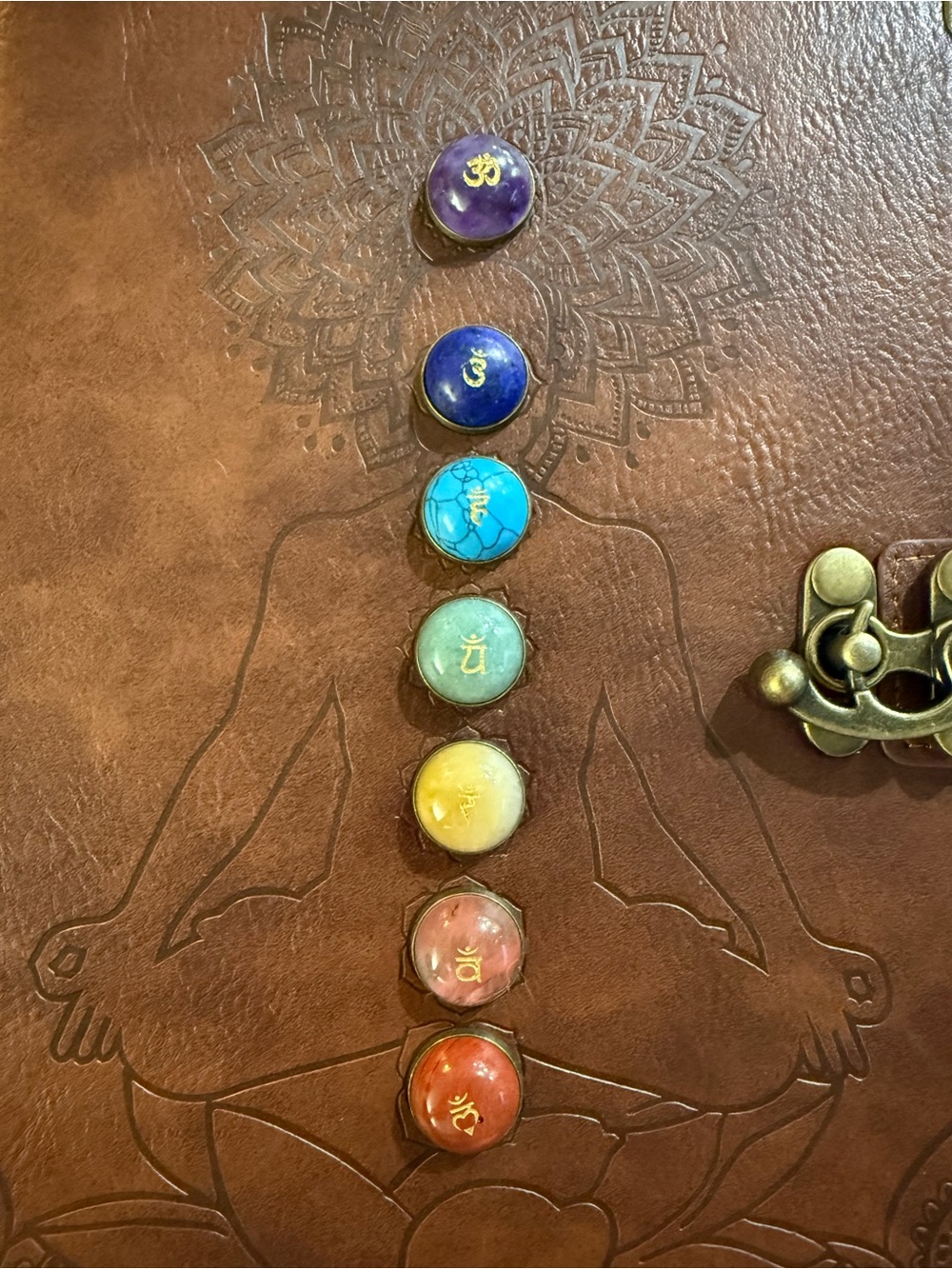 Chakra Leather Journal | Meditation, Manifestation & Mindfulness Notebook - Picture 2 of 12